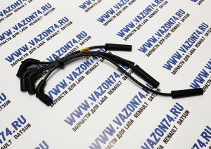 Провода высоковольтные 1.4/1.6 8V Логан, Сандеро, Ларгус SLON Комплект проводов зажигания Renault Logan, Logan 2, Sandero, Sandero 2, Lada Largus 8 клапанный двигатель серии K7M