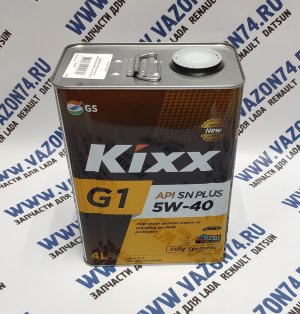 Масло моторное 5W-40 G1 синтетическое, 4л KIXX Масло моторное синтетическое "KIXX G1 5W40", 4л