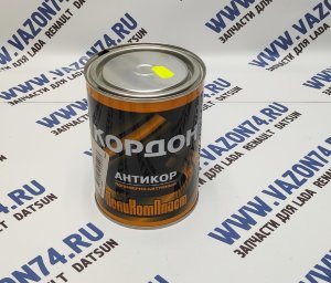 Антикор Кордон 1 кг ПОЛИКОМПЛАСТ Антикор полимерно-битумная мастика Кордон 1 кг