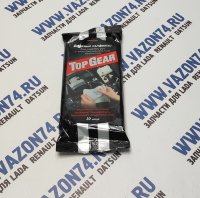 Салфетки влажные TOP GEAR для рук антибактериальные 30шт РОССИЯ