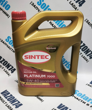 Масло моторное 5W-40 PLATINUM A3/B4 синт. 4л SINTEC Масло моторное 5W-40 синтетическое SINTEC PLATINUM SAE 5W-40