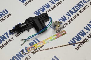 Актуатор замка двери 2 контакта с планками 2110-15 СТАРТВОЛЬТ Соленоид центрального замка 2 контактный для ВАЗ 2110, 2111, 2112, 2113, 2114, 2115