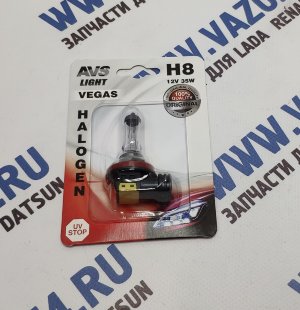 Лампа ПТФ H8 Ниссан Альмера (Nissan Almera G15) AVS Лампа цоколь H8, используется в передних противотуманных фарах.