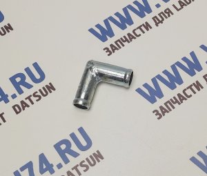 Трубка соединитель уголок 90 с переходом D18X16 L=45X45 CARUM Трубка соединитель для патрубков уголок 90° с переходом 18x16 L= 45x45 (металл)
