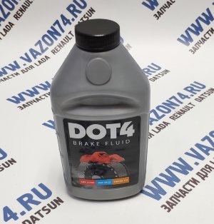 Тормозная жидкость DOT 4 455 гр ПУШКИНО Тормозная жидкость ДОТ 4 455 грамм