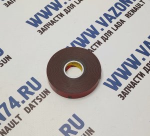 Скотч двусторонний 15 мм х 5 м 3M Клейкая лента двусторонная 15 мм длина 5 метров.