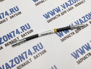 Шланг тормозной задний 2108-15, Калина, Приора, Гранта, Датсун, Нива (12- BAS, ABS) ДААЗ Тормозной шланг задний на Lada Priora (ВАЗ 2170), Kalina (ВАЗ 1117, 1118, 1119), Kalina 2 (ВАЗ 2192), Granta (ВАЗ 2190), Datsun, ВАЗ 2110, 2111, 2112, 2108, 2109, 21099, 2113, 2114, 2115. Так же устанавливается на Niva, Lada 4x4, Лада 4х4, ВАЗ 21214, Урбан с 2012 года выпуска с тормозной системой BAS, ABS (на машину 2 штуки).