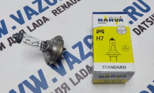 Лампа цоколь H7 Хрей (Xray) NARVA Лампа цоколь H7 мощностью 55W, используются в качестве ламп ближнего света, а также дальнего света для Nissan Terrano (Ниссан Террано), Renault Sandero 2 (Рено Сандеро 2) с 2018 года.